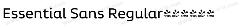 Essential Sans Regular字体转换